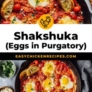 Shakshuka eggs in purgatory.