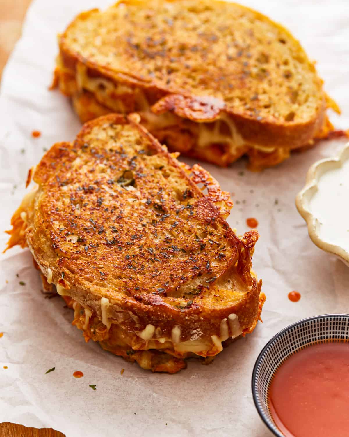 Buffalo Chicken Grilled Cheese Recipe - Easy Chicken Recipes