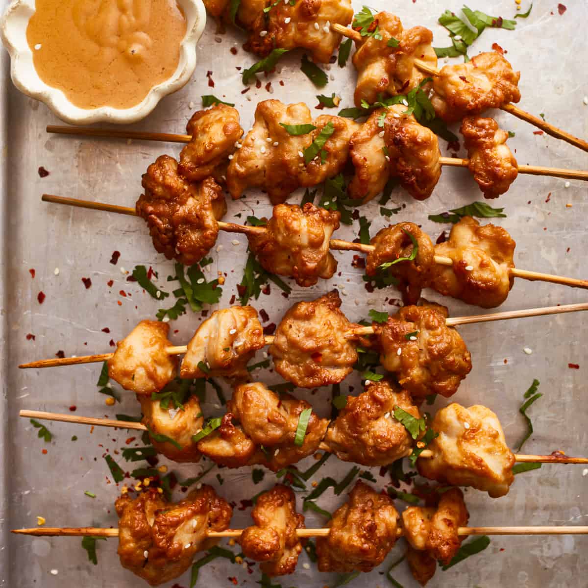 Chicken Satay Skewers - JoyFoodSunshine