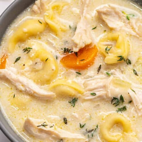 Easy Chicken Tortellini Soup • Salt & Lavender