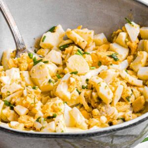 egg salad in a bowl