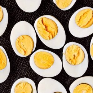 instant pot hard boiled eggs cut in half