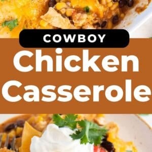 cowboy chicken casserole pin.