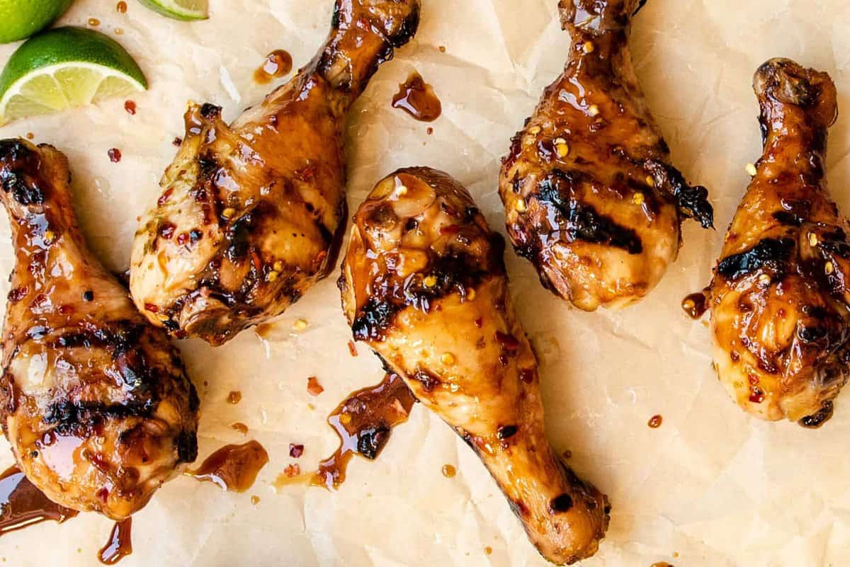 honey lime grilled chicken legs