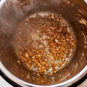 sauteed onions in an instant pot.