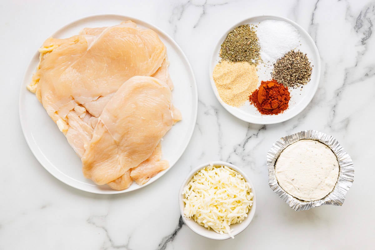 ingredients for chicken roll ups.