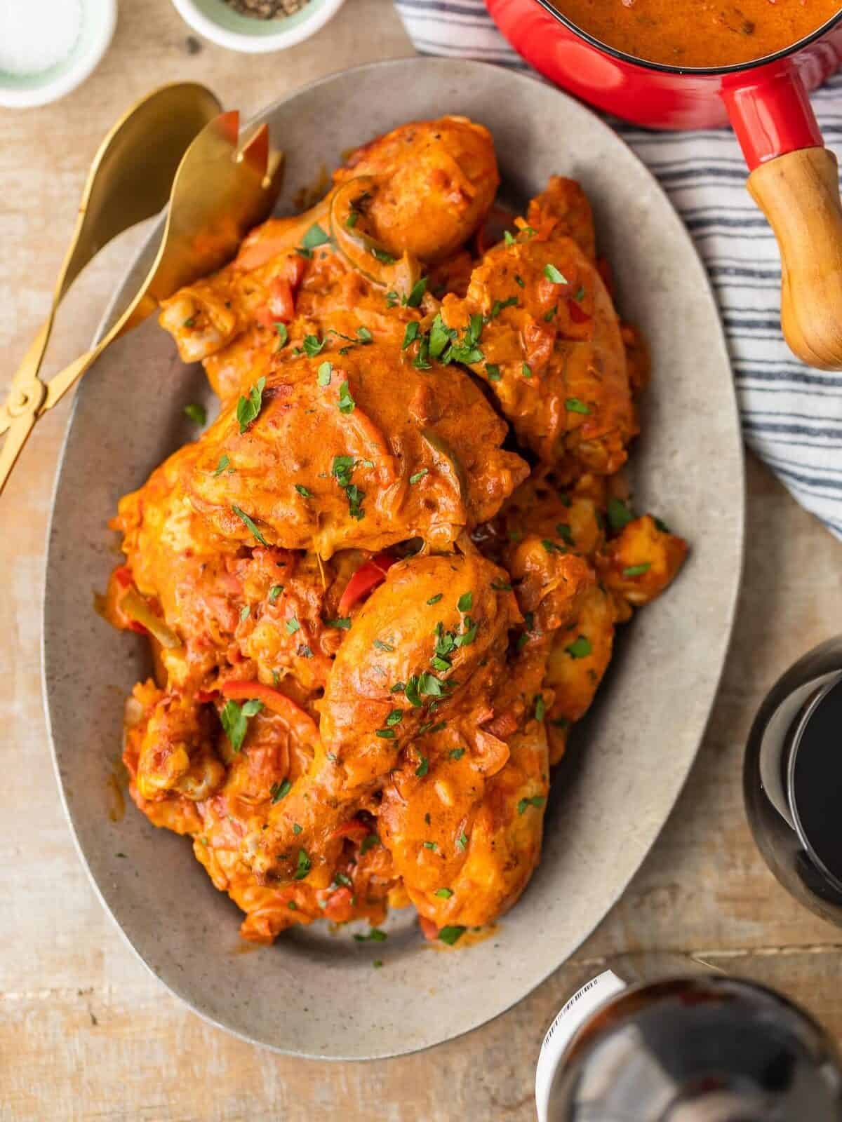 Creamy Chicken Paprikash is a traditional Hungarian Chicken Recipe with so much flavor! This Chicken Paprikash Recipe is unique, vibrant, and delicious.