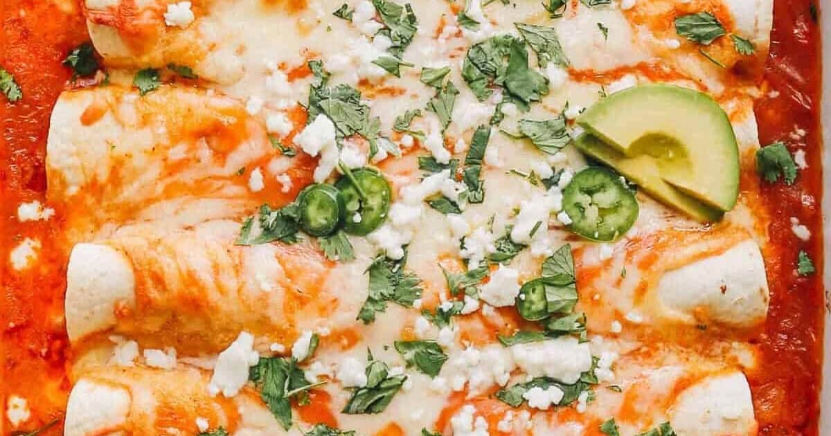 Shredded Chicken Enchiladas Recipe