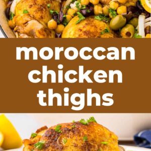 moroccan chicken thighs pin