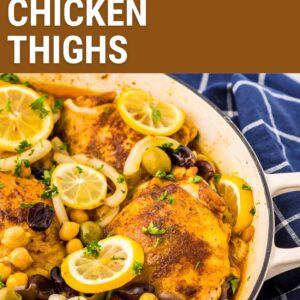 moroccan chicken thighs pin