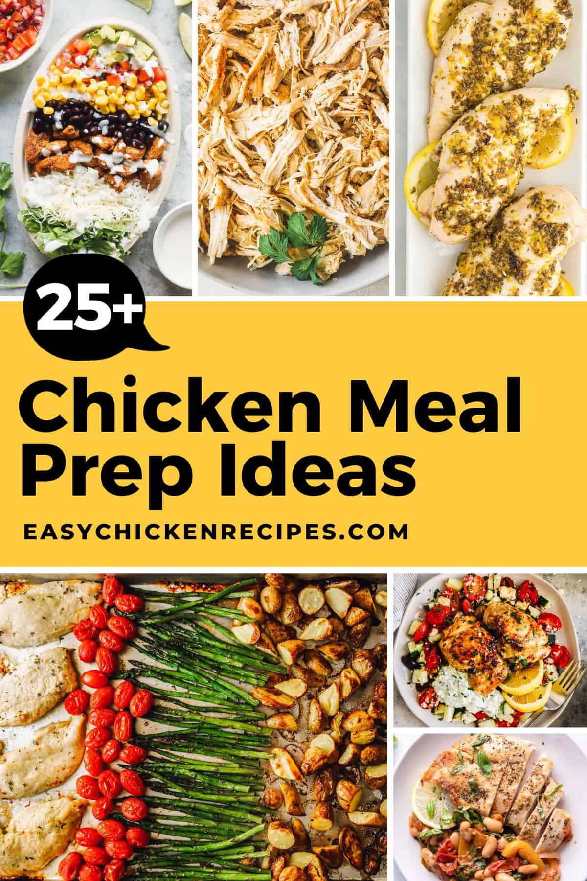 25+ chicken meal prep ideas