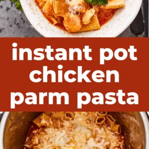 instant pot chicken parm pasta pin