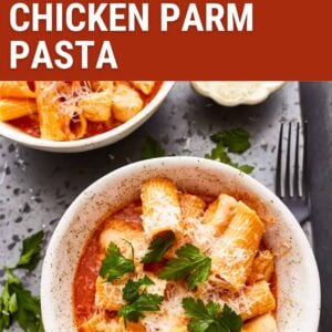 instant pot chicken parm pasta pin