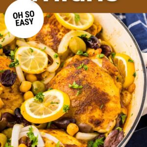 moroccan chicken thighs pin