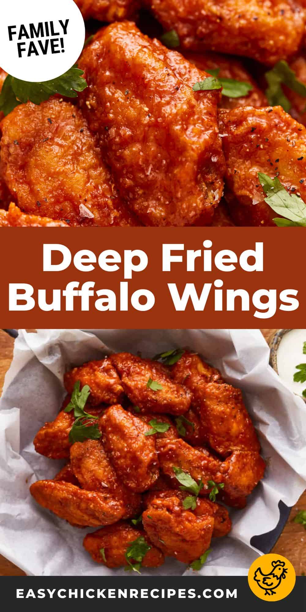 Buffalo Wings Recipe (Deep Fried) - Easy Chicken Recipes