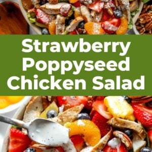 strawberry poppyseed chicken salad pin.