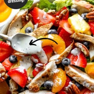 strawberry poppyseed chicken salad pin.