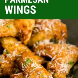 air fryer garlic parmesan wings pin