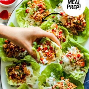 chicken lettuce wraps pin