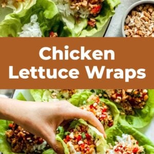 chicken lettuce wraps pin