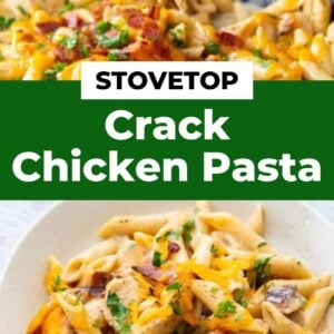 stovetop crack chicken pasta (family dinner!)