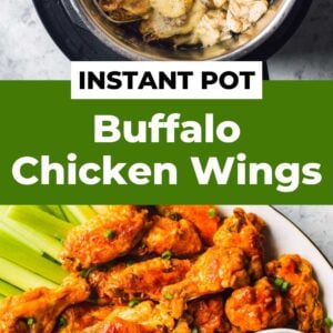 instant pot buffalo chicken wings pin