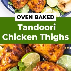 oven-baked tandoori chicken thighs