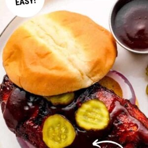 bbq chicken sandwiches pin