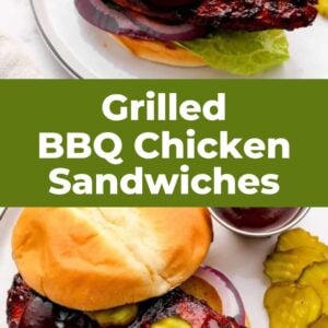 grilled bbq chicken sandwiches pin