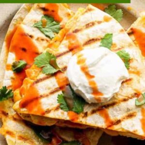 buffalo chicken quesadillas pin