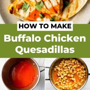 how to make buffalo chicken quesadillas