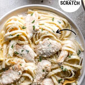 chicken alfredo from scratch pin