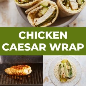 chicken caesar wrap pin