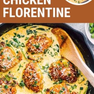 super easy chicken Florentine pin