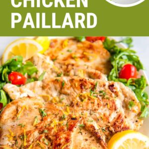 pan-fried chicken paillard pin