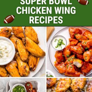 Super Bowl chicken wing recipes pin