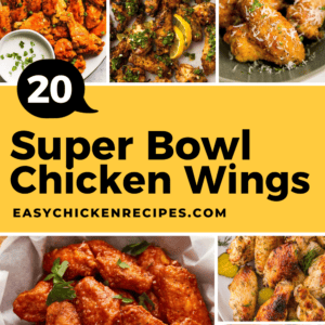 20 Super Bowl chicken wings pin