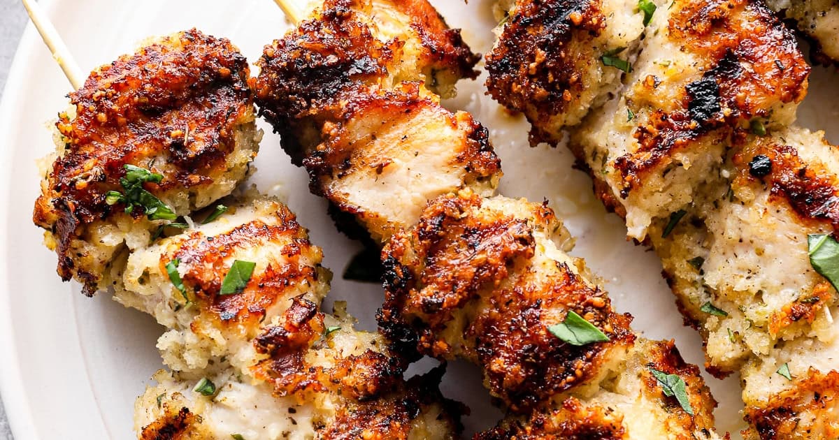 Chicken Spiedini with Amogio Sauce - Easy Chicken Recipes