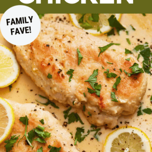 creamy lemon chicken breast pin