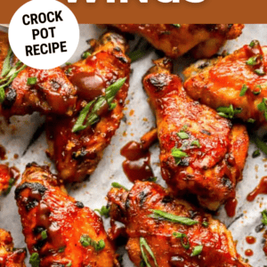 BBQ buffalo wings (crockpot recipe) pin