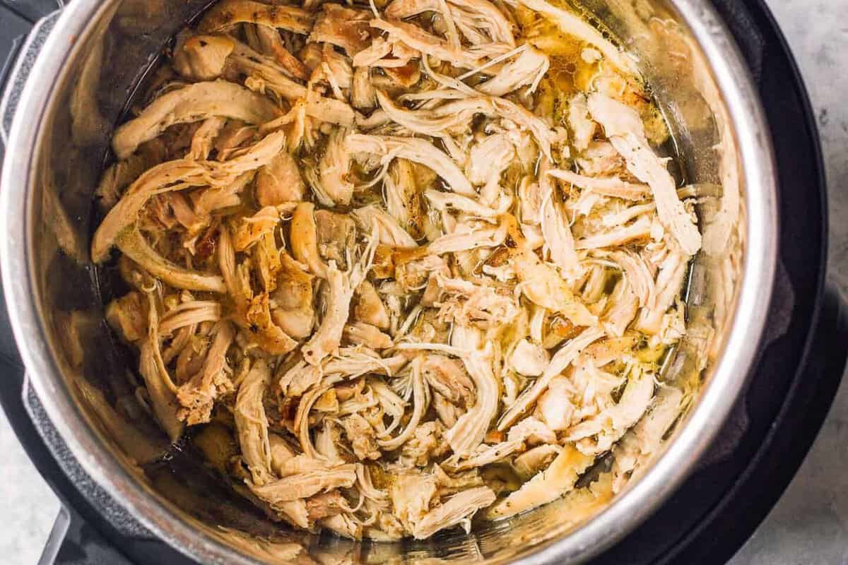 shredded chicken thighs in instant pot.