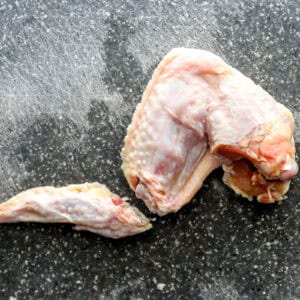 a separated wing tip and wingette.