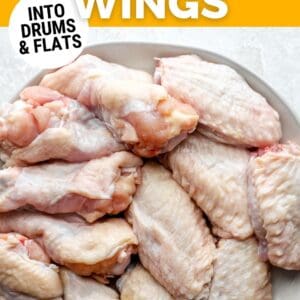 how to cut chicken wings pin.
