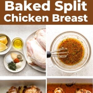 baked bone in chicken breast pin.