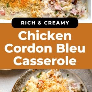 chicken cordon bleu casserole.