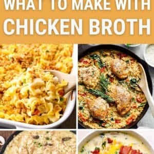 Pin: what to make with chicken broth.