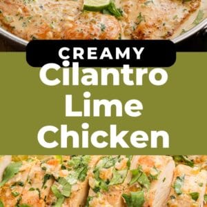 creamy cilantro lime chicken pin.