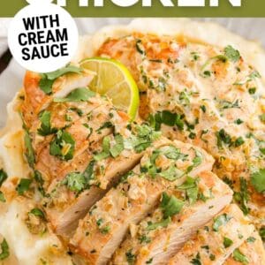 creamy cilantro lime chicken pin.