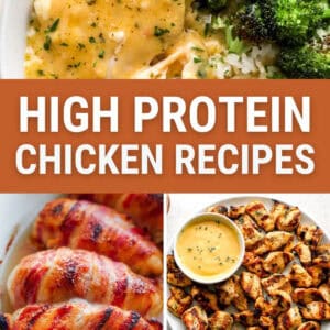 High protein chicken recipes featured