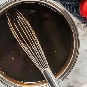 Teriyaki sauce in a bowl.